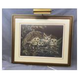 M.Jaspering signed owl print