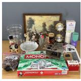 Cleanup- teakwood napkin rings, decanter, etc.