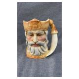 6" sword handle, ceramic kings mug