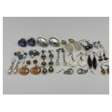 16 pairs vintage earrings