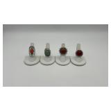 4 bold costume jewelry rings