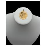 14K gold anniversary pendant 3.44g