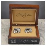 Sean John dragon head cufflinks set