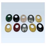 10 stone agate necklace pendants