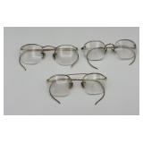 3 pairs 12 GF eye glasses