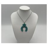Southwest turquoise horseshoe necklace