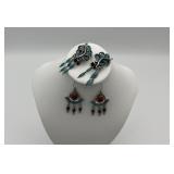 2 pair of southwest turquoise earrings