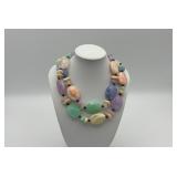 Vintage lucite pastels color necklace