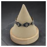 Sterling jester bracelet