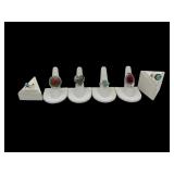 6 cocktail rings jade, turquoise, etc.