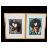 Pair abstract naturally I & naturally maya prints