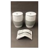 2 Pampered Chef Ceramic Egg Cookers