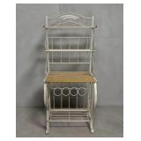 Ornate metal bakers rack 28 x 17 x 70