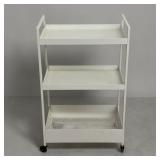 Rolling metal cart