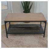 Metal base coffee table 36 x 18 x 18