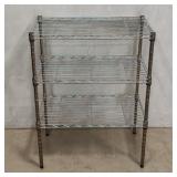 Chrome three tier metal shelf