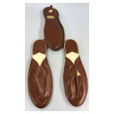 Vintage Men's Travel Slippers Large