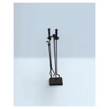 Cast-iron fireplace set