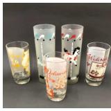 5 Mid Century Glasses