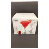 4 New Libbey Z Stem Margarita Glasses