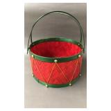 Holiday Drum Basket 11 x 7