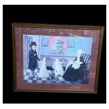Victorian family and parlor print