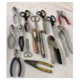 Assorted Scissors and Tools Lot