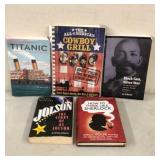 5 Books - Titanic, Cowboy Grill etc