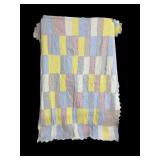 Patchwork black quilt 92 x 74