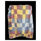 Patchwork block quilt 82 x 70