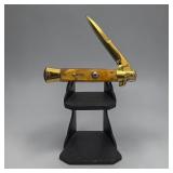 AKC Italy Golden blade spring assist knife