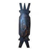 24' hand carved igorot tribal wooden shield