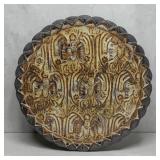 16' myan tribal pottery charger