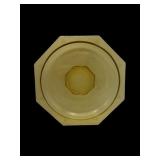 L.E Smith glass 'Romanesque' serving bowl
