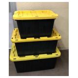 3 Storage Totes