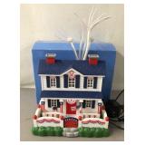 Patriotic Fiber Optic House 10'