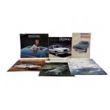 6 vintage car brochures