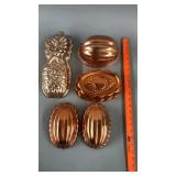 5 Vintage Jello Molds