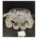 Vintage Hazelware Punch Bowl Set - 10 Cups