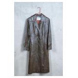 Vtg stix, Baer & fuller ladies leather tench coat