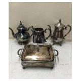 Silverplate Lot - Teapots, Casserole, Pitcher