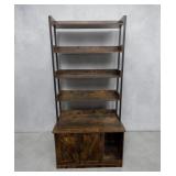 Barn wood design shelving unit 36 x 20 x 72