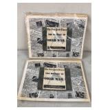 2 NY Times History of WWII Newspaper Pages