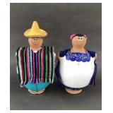 2 Ceramic Coin Banks 8.5'