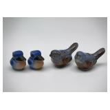 2 pair blue bird, toucan S&P sets