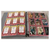 Binder of Vintage Westerns Trading Cards