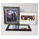 3pc artwork and beveled mirror lot