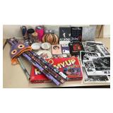 Misc Lot - Books Games Pillows Wrapping Paper etc