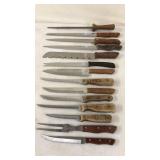 Vintage Kitchen Knives Lot-chicago cutlery etc