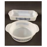 2 Currier and Ives Casserole Dishes